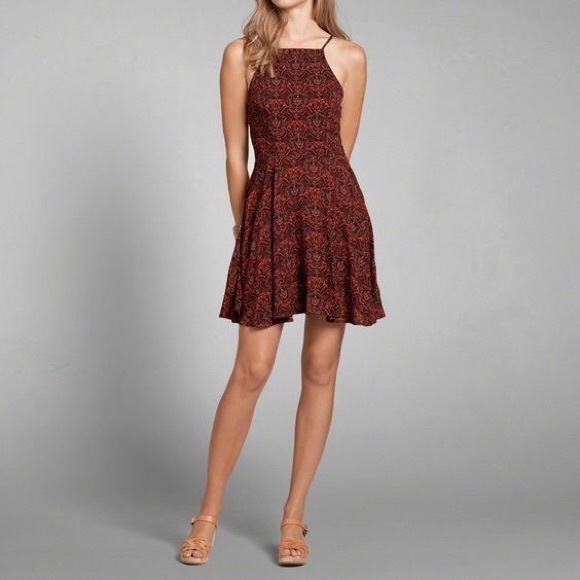 Abercrombie & Fitch Dresses & Skirts - A&F Bohemian High Neck Skater Dress